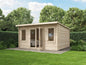 Ashley Pent Log Cabin - Premium Wooden Garden Office with Double Glazed Windows