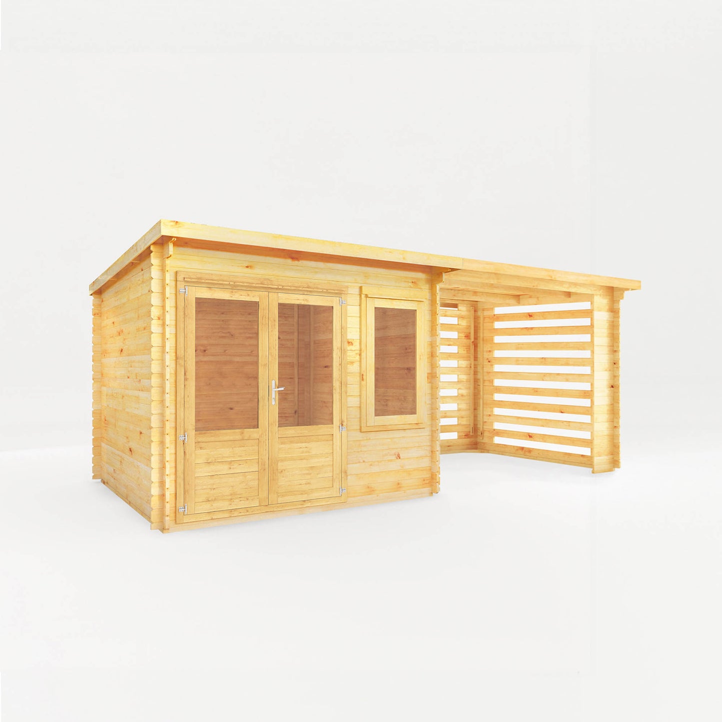 Elite Pent Log Cabin With Slatted or Patio Area