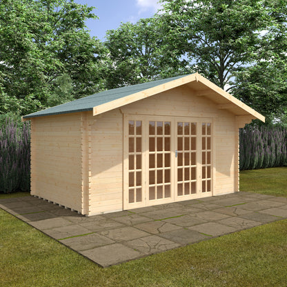 Balmoral 44mm Log Cabin: Elegant Garden Living