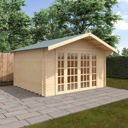 Balmoral 44mm Log Cabin: Elegant Garden Living