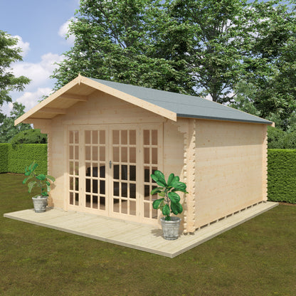 Balmoral 44mm Log Cabin: Elegant Garden Living