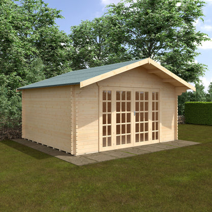 Balmoral 44mm Log Cabin: Elegant Garden Living