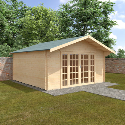 Balmoral 44mm Log Cabin: Elegant Garden Living