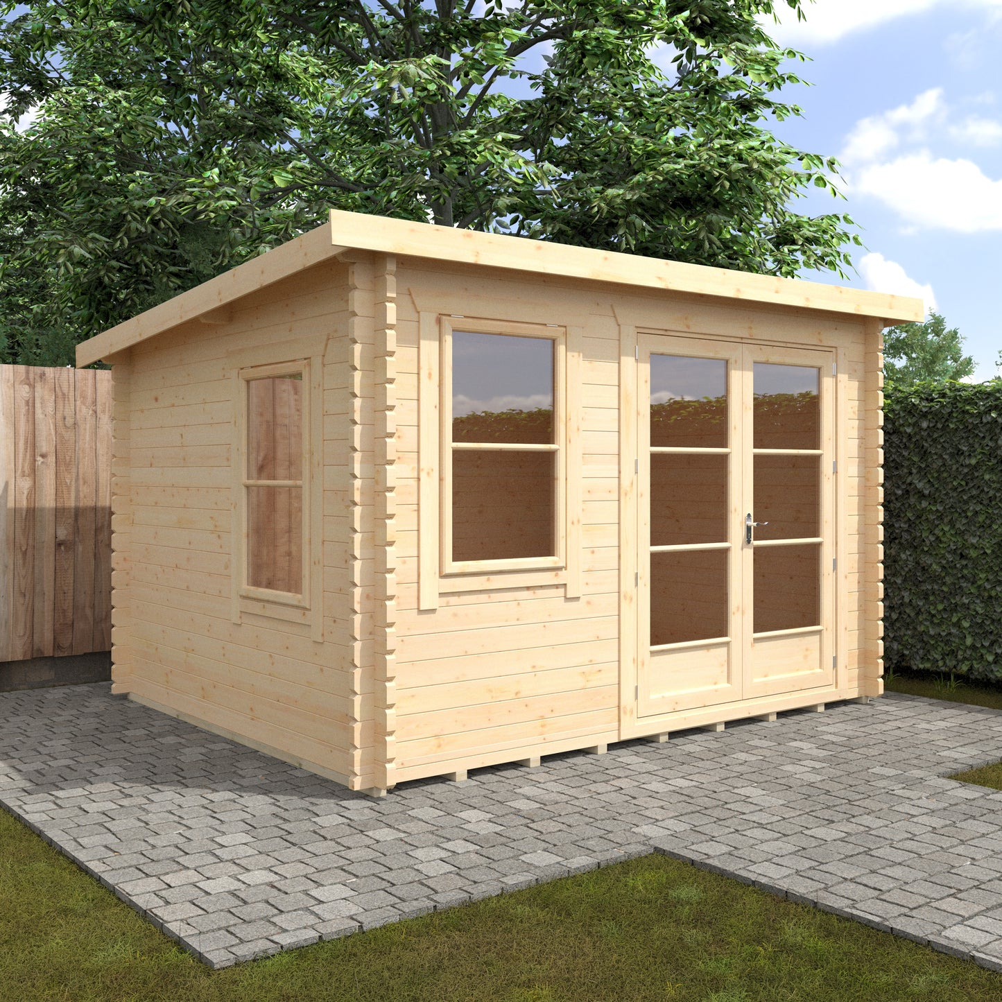 Belton 44mm Log Cabin - The Ultimate Garden Retreat