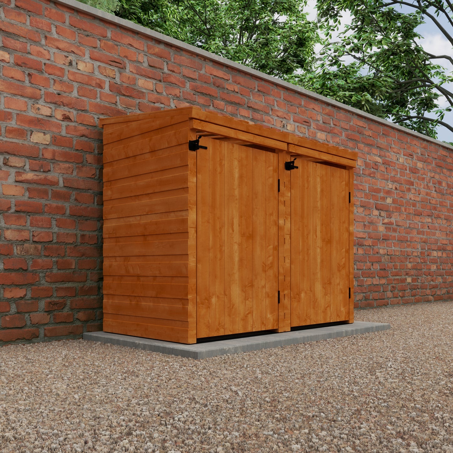 Premium Wooden Wheelie Bin Store | Secure & Stylish Bin Storage