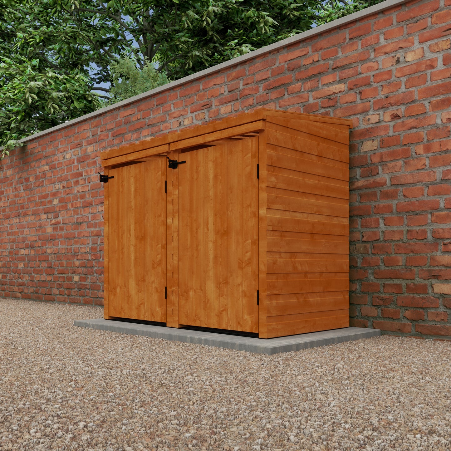 Premium Wooden Wheelie Bin Store | Secure & Stylish Bin Storage