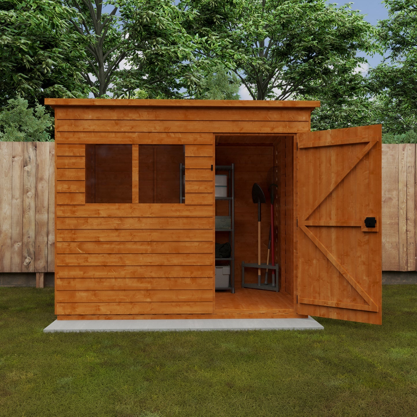 Budget Pent Garden Shed - Wooden Storage Solution