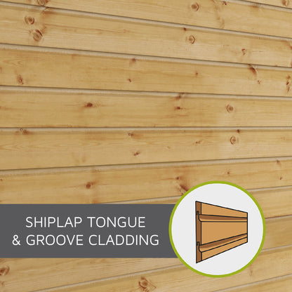 Garden Room Summerhouse Premium Shiplap Cladding Tounge & Groove