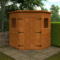 Space-Saving Corner Shed - Wooden Garden Shed