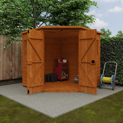 Space-Saving Corner Shed - Wooden Garden Shed