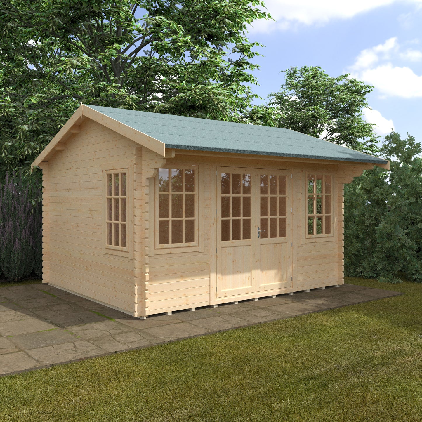 Dalton 44mm Premium Log Cabin – Stylish Outdoor Garden Room