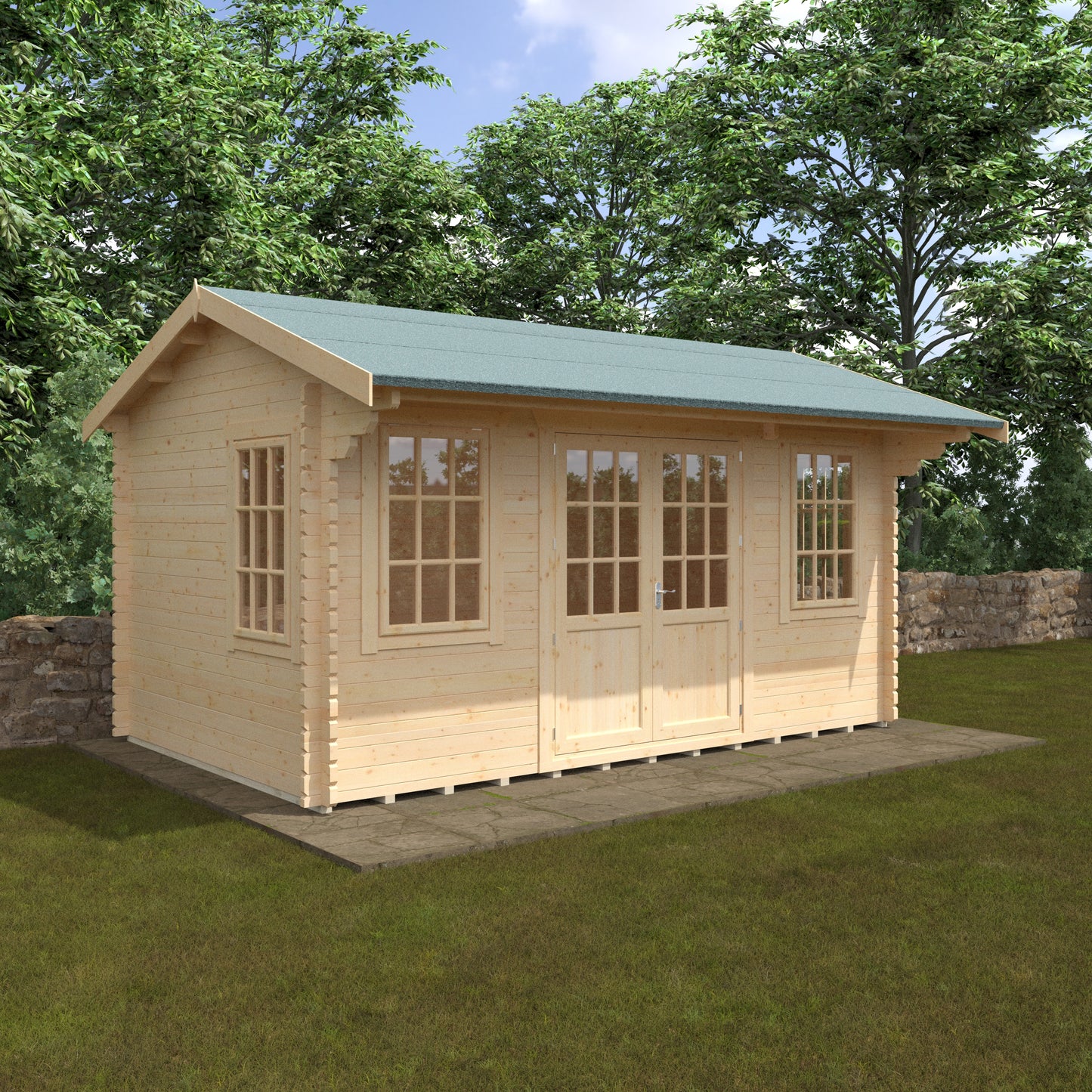 Dalton 44mm Premium Log Cabin – Stylish Outdoor Garden Room