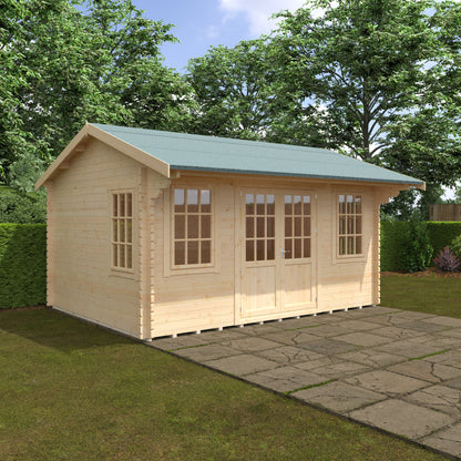 Dalton 44mm Premium Log Cabin – Stylish Outdoor Garden Room