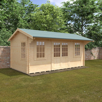 Dalton 44mm Premium Log Cabin – Stylish Outdoor Garden Room