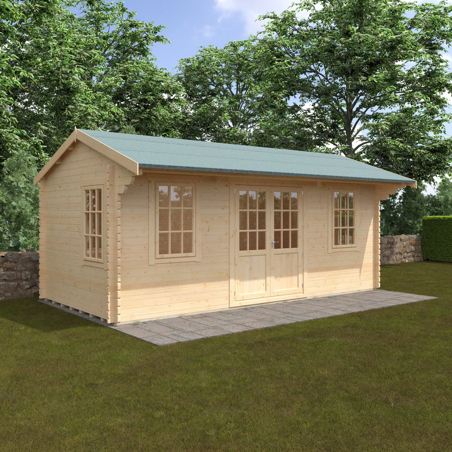 Dalton 44mm Premium Log Cabin – Stylish Outdoor Garden Room