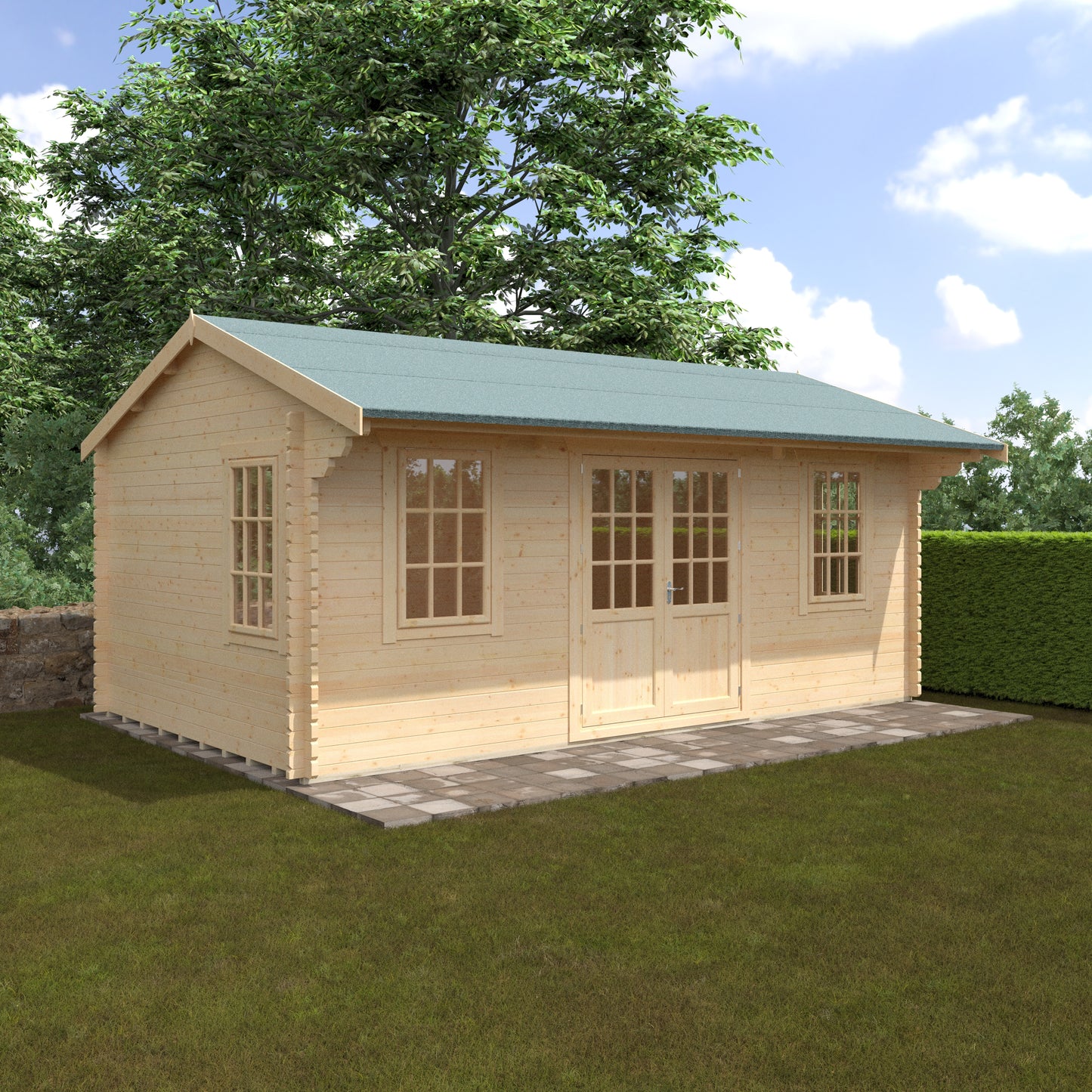 Dalton 44mm Premium Log Cabin – Stylish Outdoor Garden Room