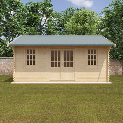 Dalton 44mm Premium Log Cabin – Stylish Outdoor Garden Room