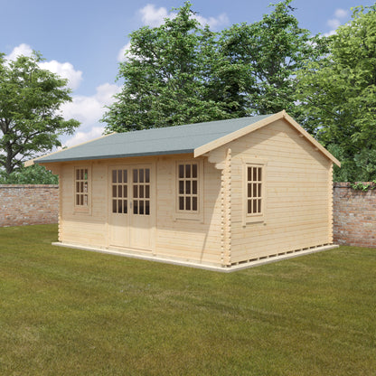 Dalton 44mm Premium Log Cabin – Stylish Outdoor Garden Room