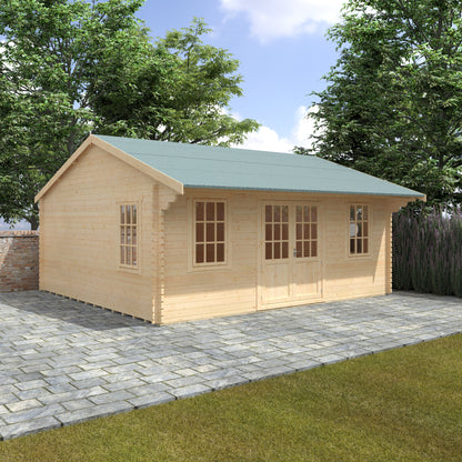 Dalton 44mm Premium Log Cabin – Stylish Outdoor Garden Room