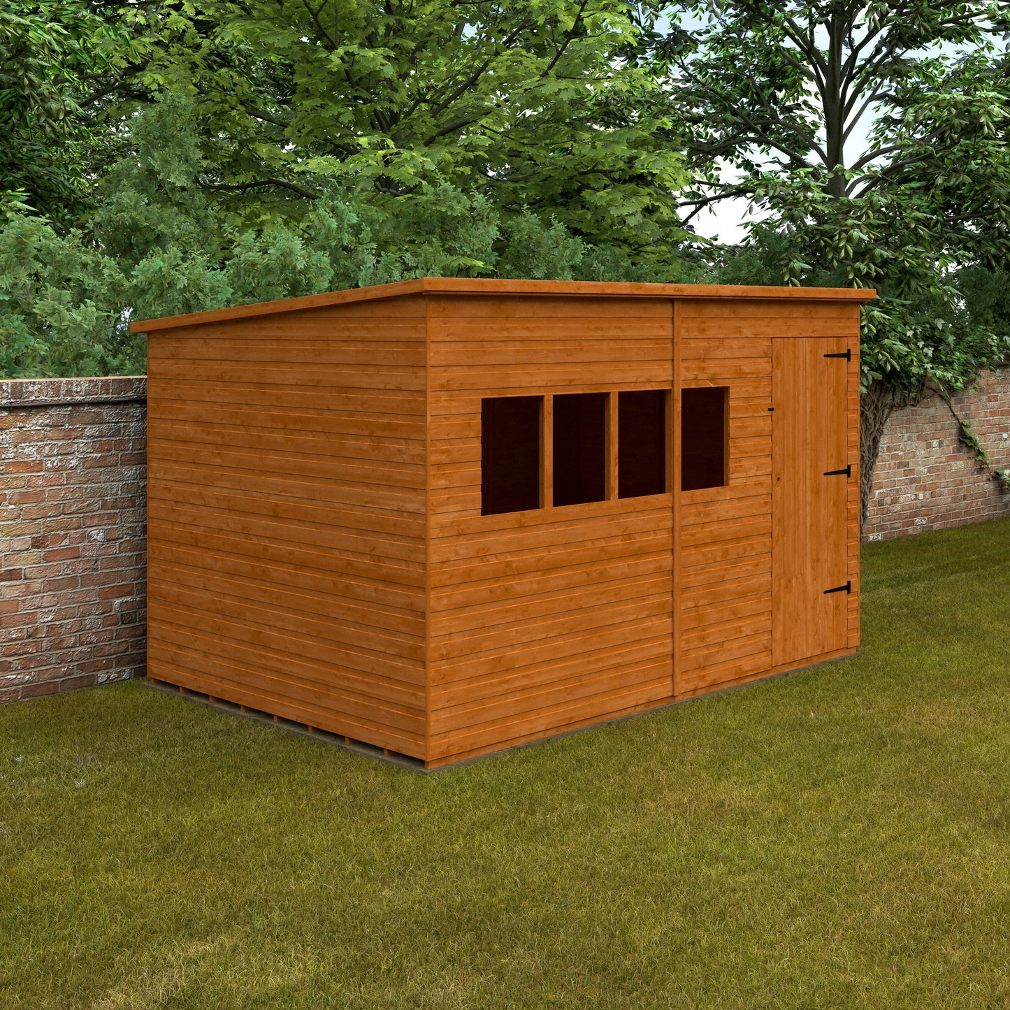 Deluxe Pent Garden Shed: Premium Storage Solution for Your Garden