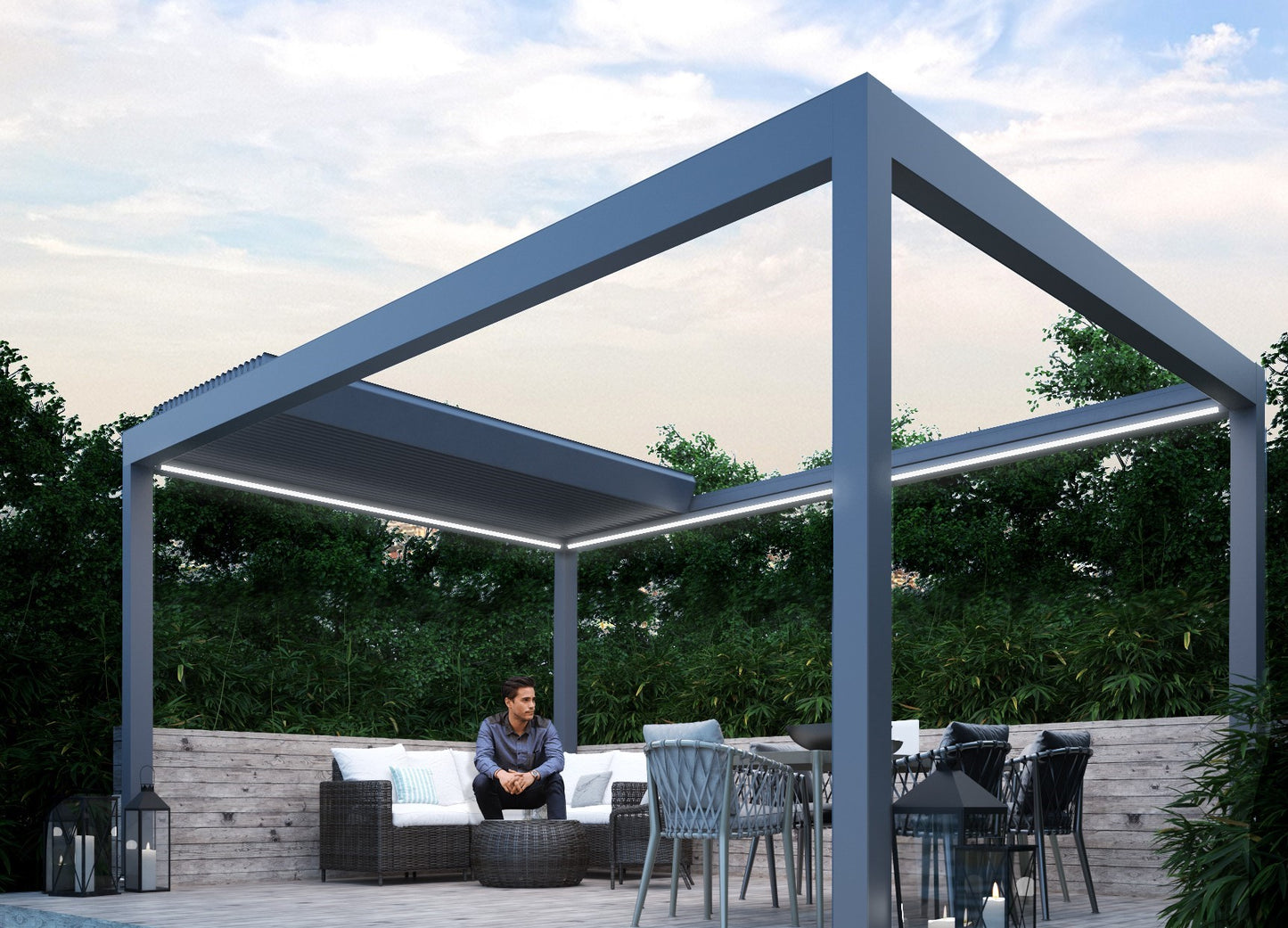 Transform Your Outdoor Space with Pinela Deluxe Aluminium Louvered Roof - Ultimate Convertible Pergola