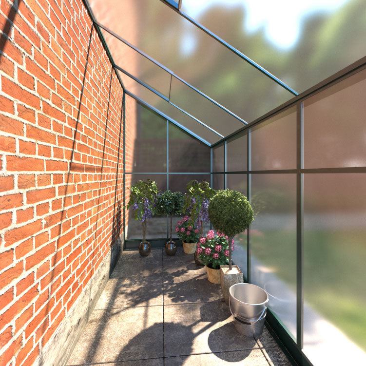 Polycarbonate Lean-To Greenhouse 4x8