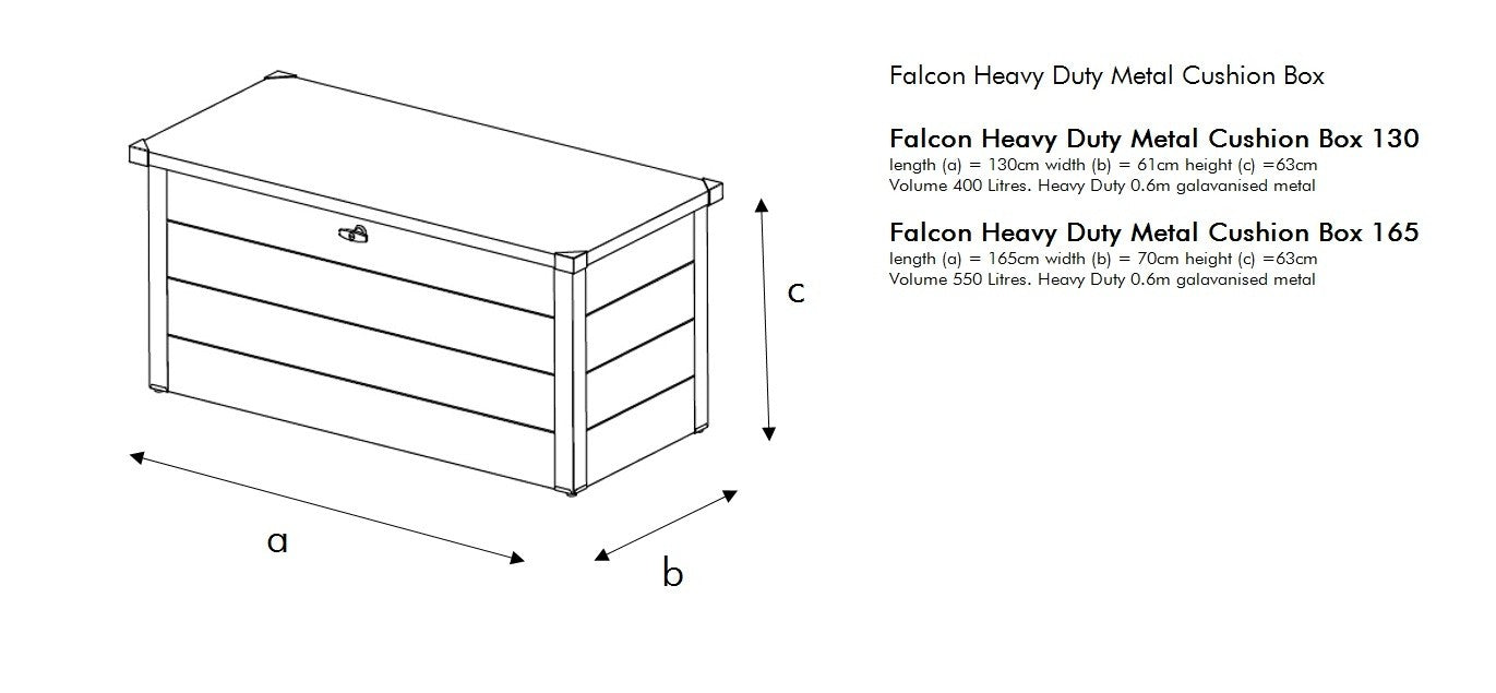 Falcon Heavy Duty Garden Storage Box