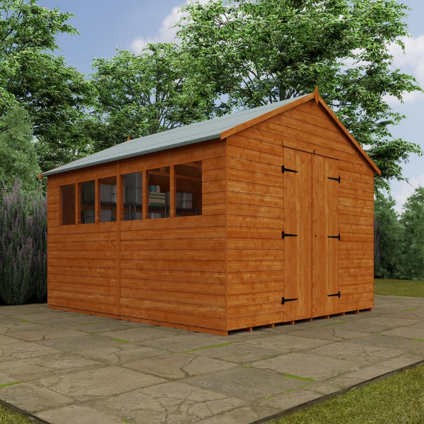 XL Wooden Workshop Shed