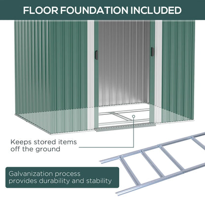 Outsunny Storage Shed - Foundation Kit Included