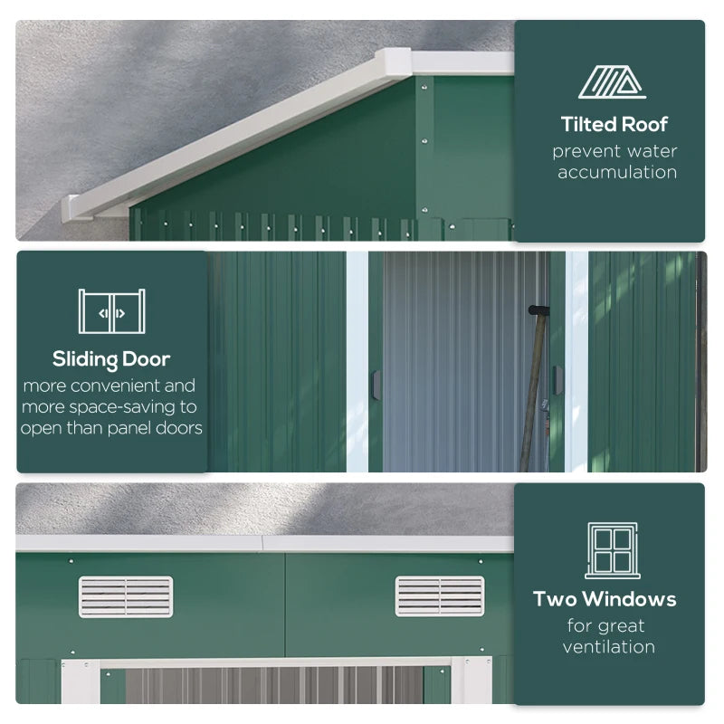 Outsunny Storage Shed - Foundation Kit Included