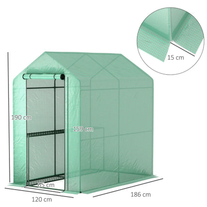 Outsunny Walk in Garden Greenhouse