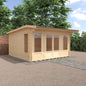 Jacob 44mm Log Cabin - Premium Garden Cabin with Contemporary Hipex Roof