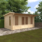 Jacob 44mm Log Cabin - Premium Garden Cabin with Contemporary Hipex Roof