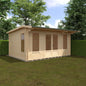 Jacob 44mm Log Cabin - Premium Garden Cabin with Contemporary Hipex Roof