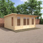 Jacob 44mm Log Cabin - Premium Garden Cabin with Contemporary Hipex Roof