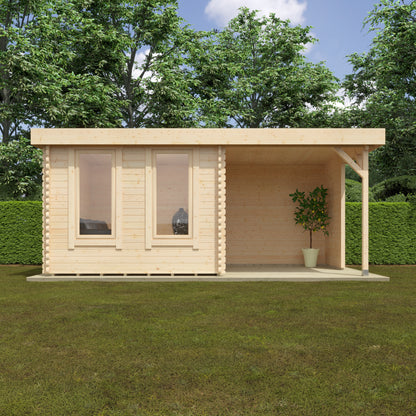 Lulworth 44mm Log Cabin: The Perfect Outdoor Sanctuary