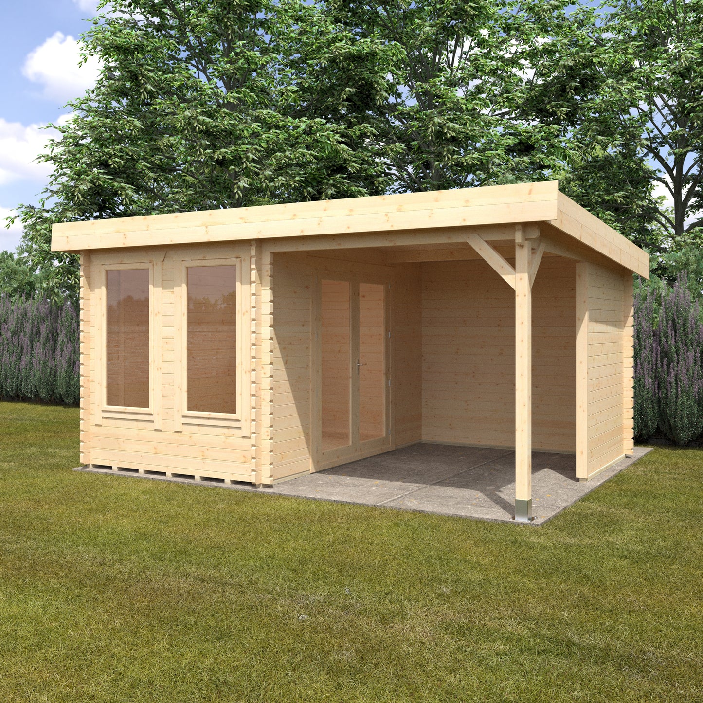 Lulworth 44mm Log Cabin: The Perfect Outdoor Sanctuary