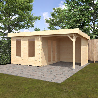 Lulworth 44mm Log Cabin: The Perfect Outdoor Sanctuary