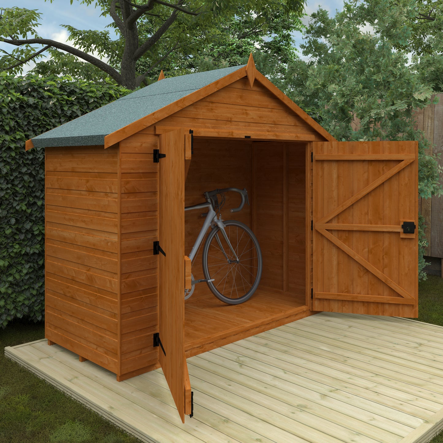 Apex Compact Bike Shed: Superior Bike Storage with Extra Space