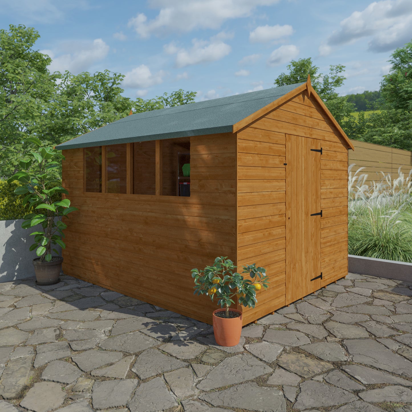 Super Apex Garden Shed - Wooden Storage Shed