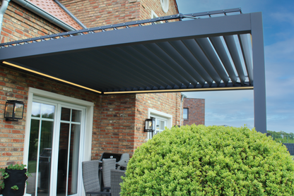 Pinela Aluminium Louvered Roof Pergola | Adjustable Sunshade and Weather Protection