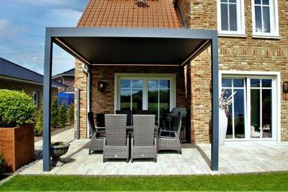 Pinela Aluminium Louvered Roof Pergola | Adjustable Sunshade and Weather Protection