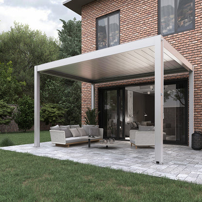 Manual Pinela Aluminium Louvered Roof – Versatile Outdoor Comfort and Protection