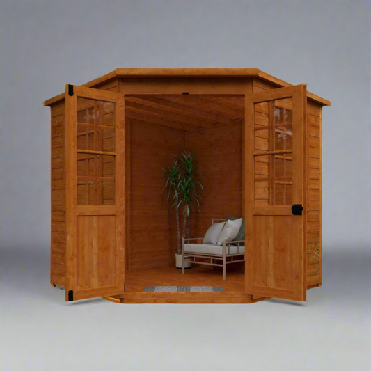 Pentagon Corner Summerhouse - Elegant Georgian Style Garden Retreat