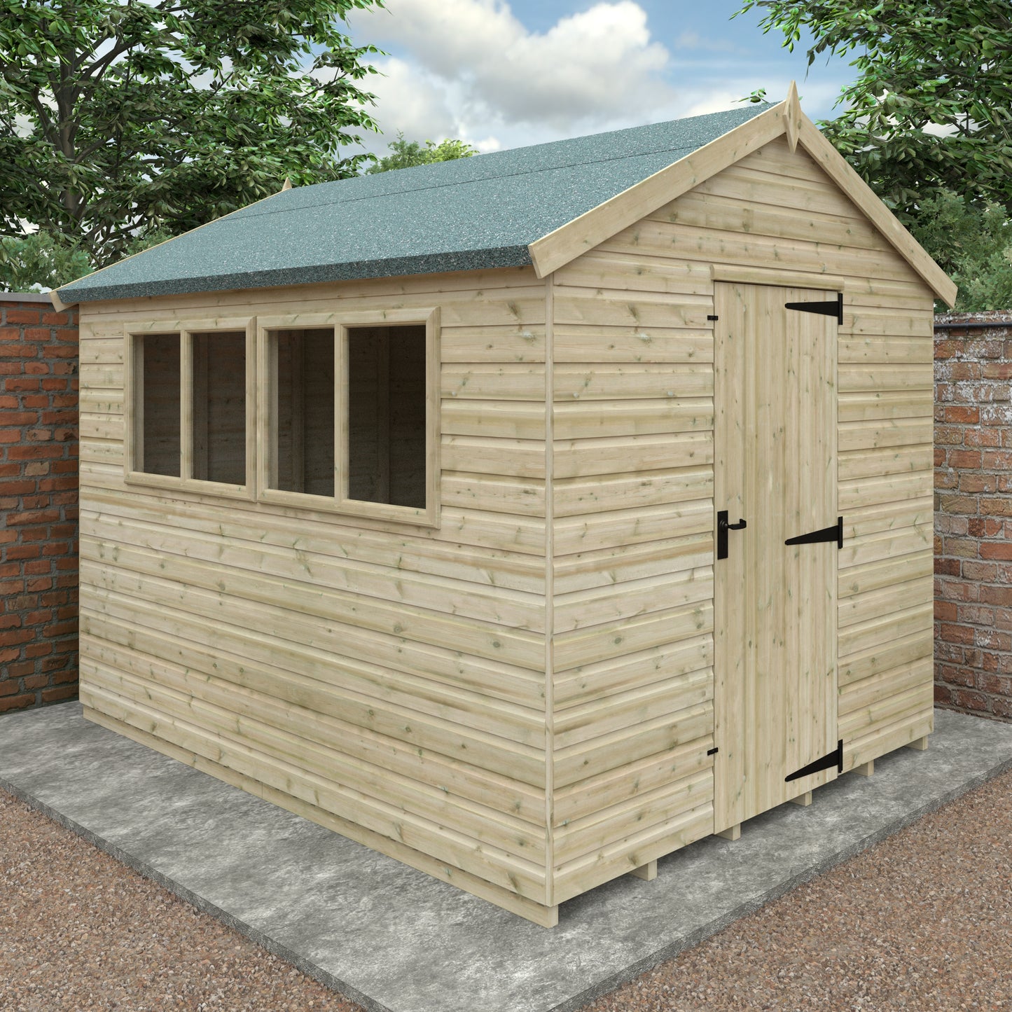 Tanalised Apex Premier Garden Shed - Premium Shed for Your Garden