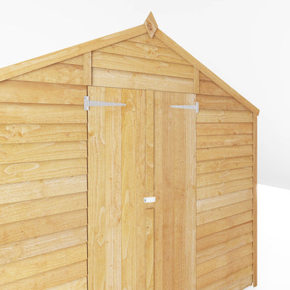 Large Wooden Garden Shed Overlap Apex Roof Double Doors Windowless