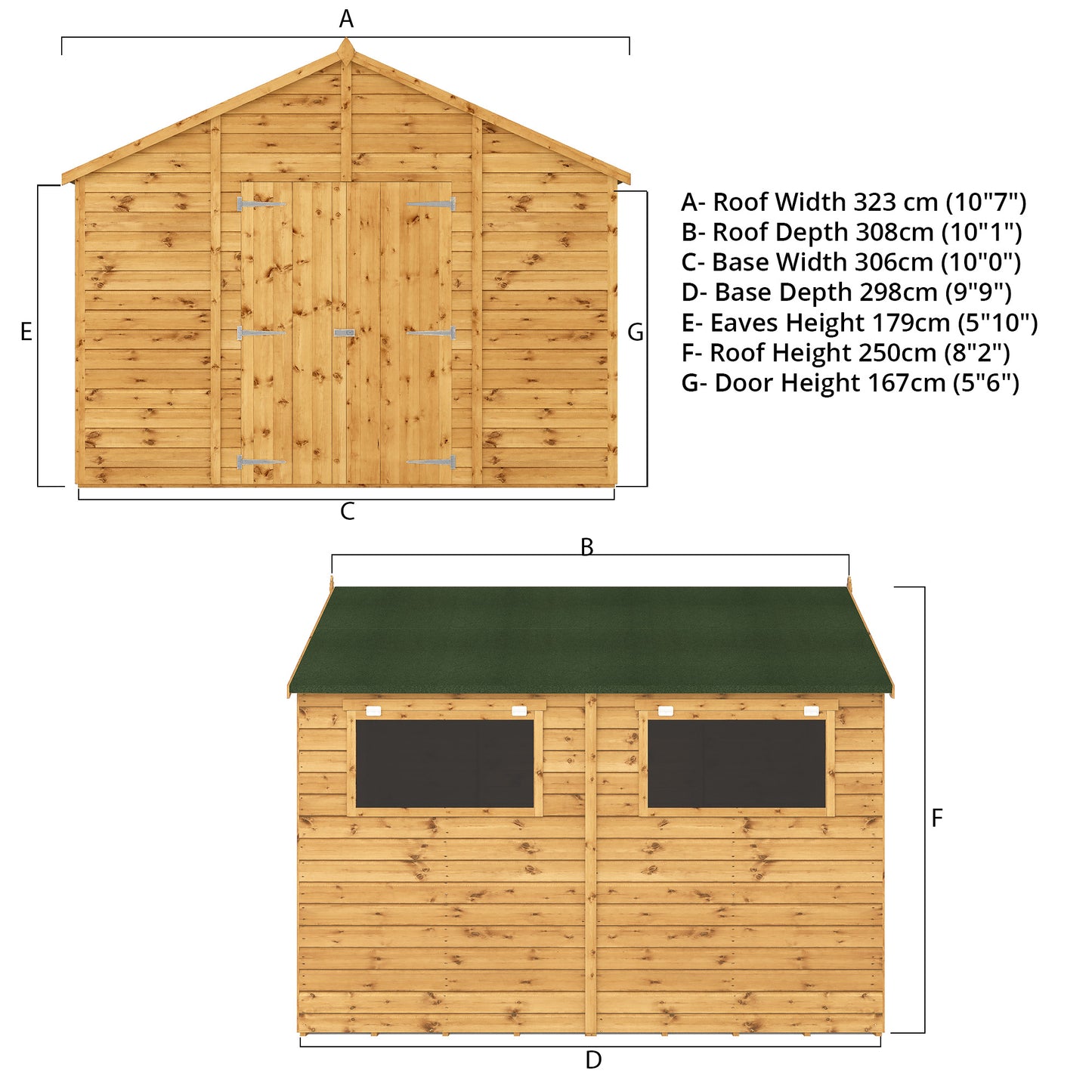 Premium Shiplap Apex Modular Workshop