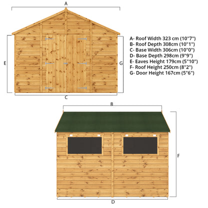 Premium Shiplap Apex Modular Workshop