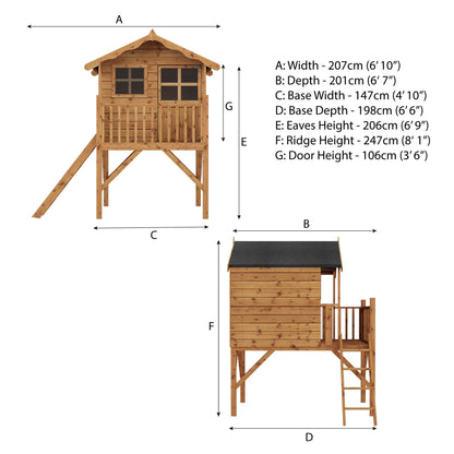 Poppy Tower Wooden Playhouse