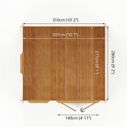 The Aspen Log Cabin - 19mm